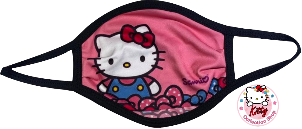 Hello Kitty with Sanrio Pink Bow Face Mask