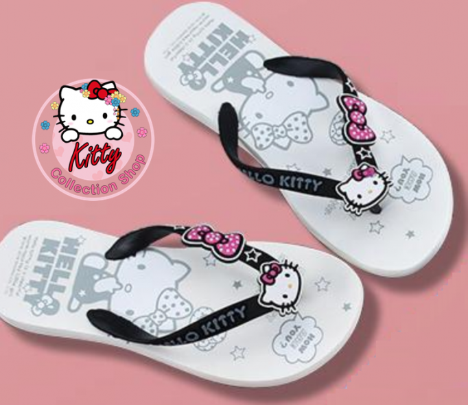 Cute Walk by Babyhug Flip Flops with Back Strap Closure Kitty Print -  Pink