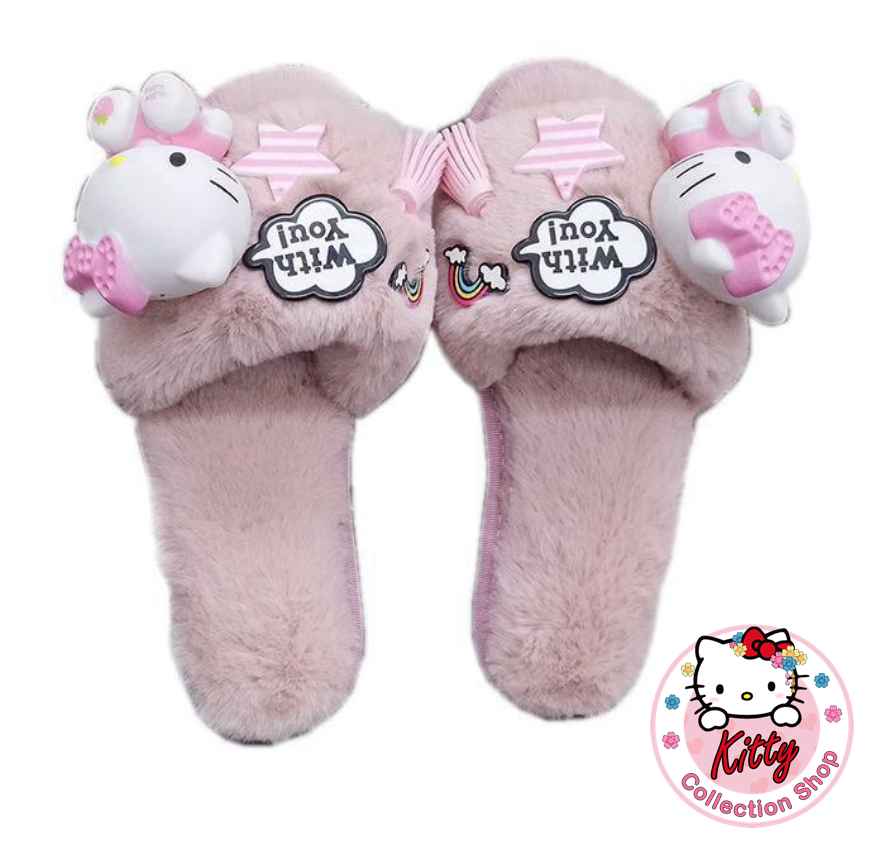 Hello Kitty Star Light Pink Slippers