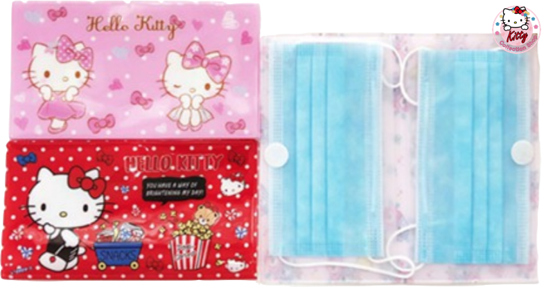 Hello Kitty Face Mask Storage Bags