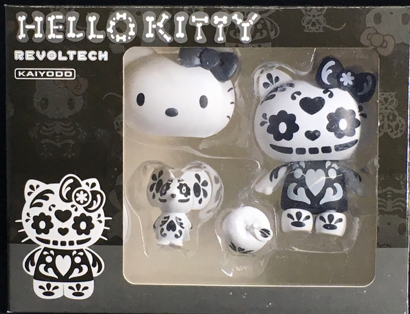 Hello Kitty Black Skull Figure