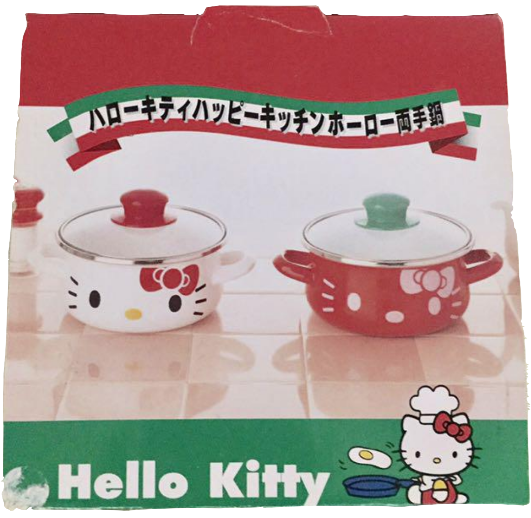 Hello Kitty Enamel Two-Handed Pot