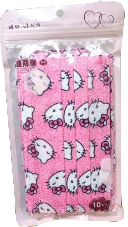 10 pieces Hello Kitty Smiling Disposable Masks