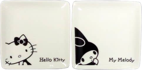 Hello Kitty & My Melody Small Plate Set