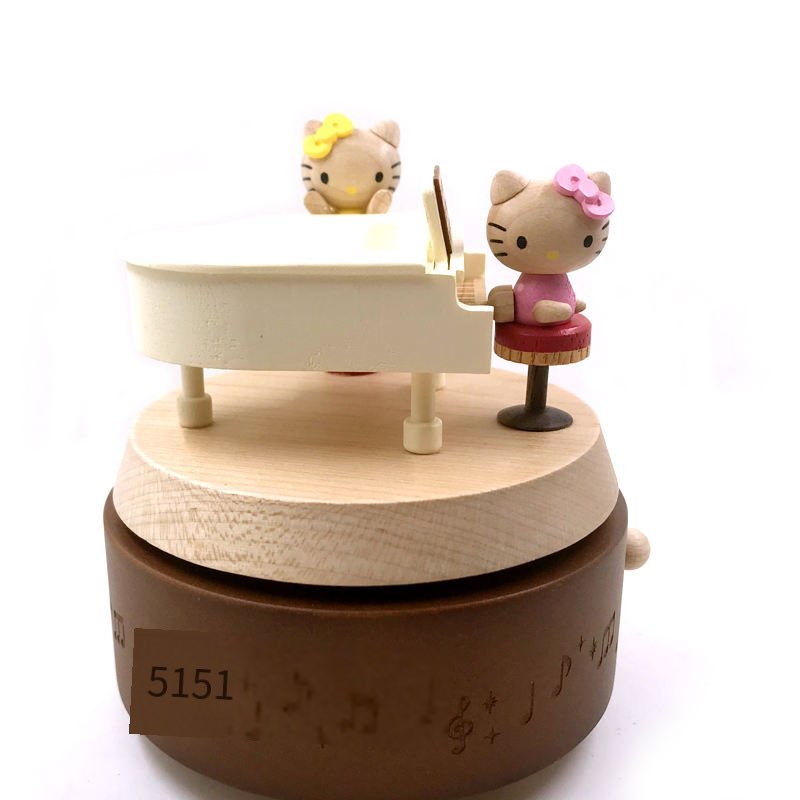 Hello Kitty Pianist Music Box