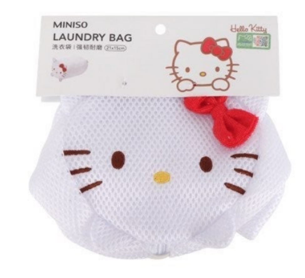 Sanrio Hello Kitty Cleaning Net column L34 x W21 cm laundry fastener 
