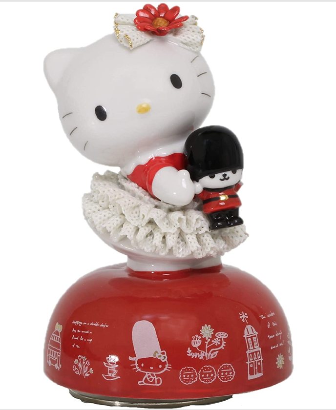 Hello Kitty Red London Lace Doll Music Box