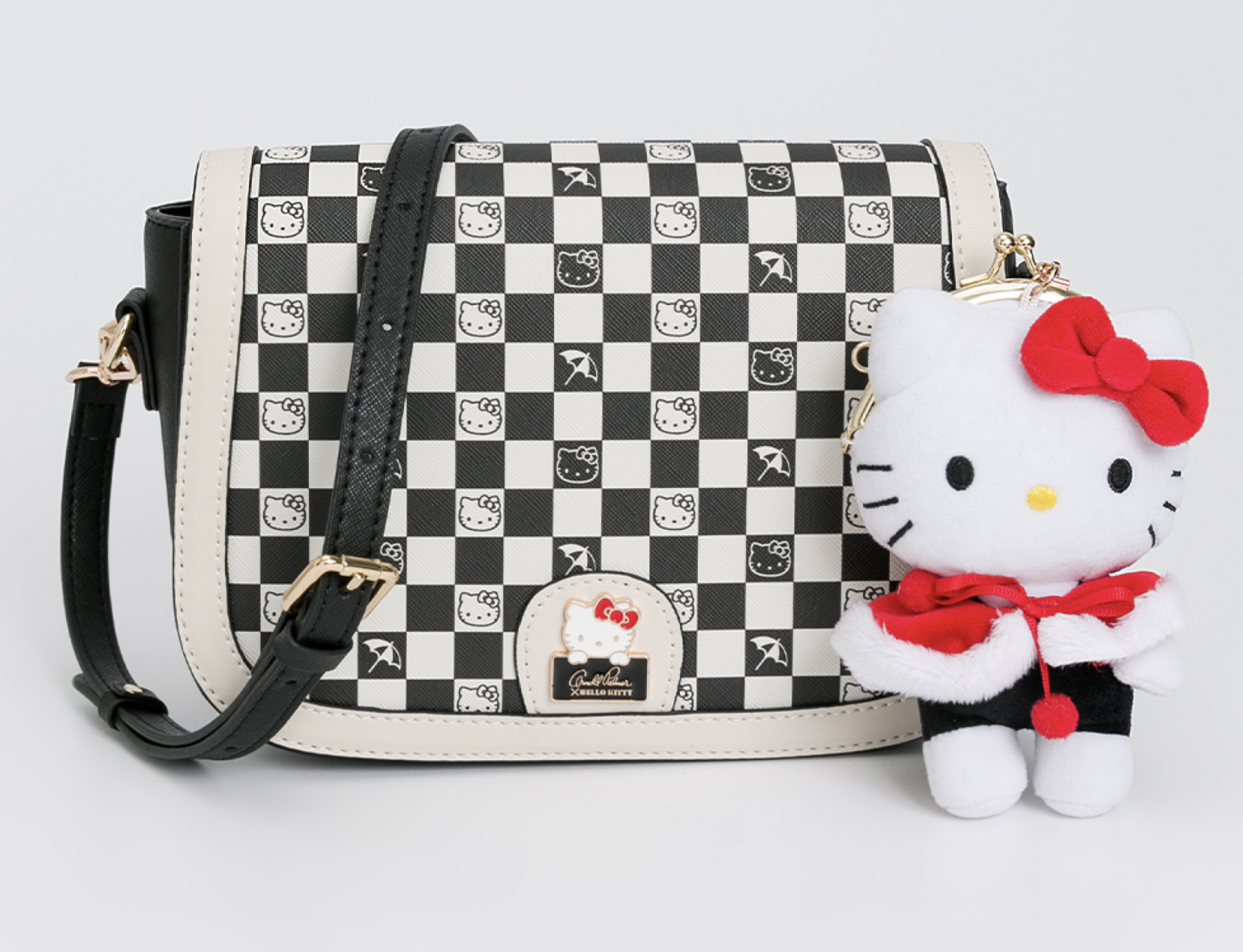Hello Kitty Arnold Palmer Checkerboard Saddle Bag