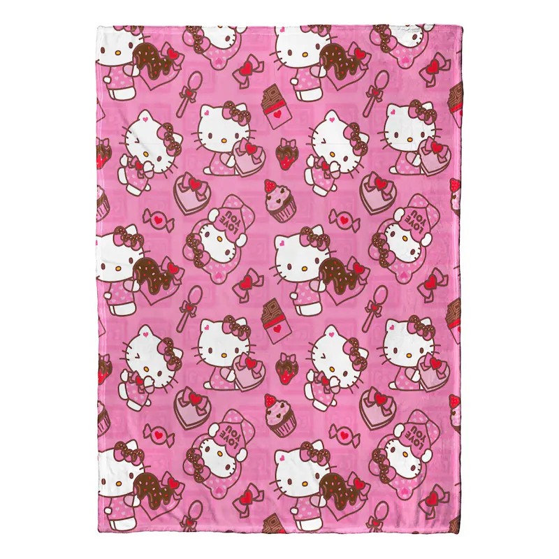 Hello Kitty Love you So much Silk Touch Throw blanket